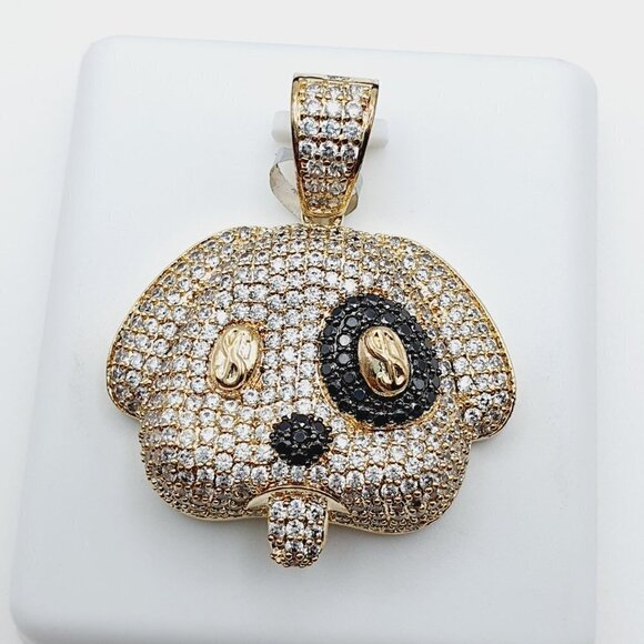 14K Gold Plated Cubic Zircon Pendant, INUS1BR260 - Picture 5 of 9